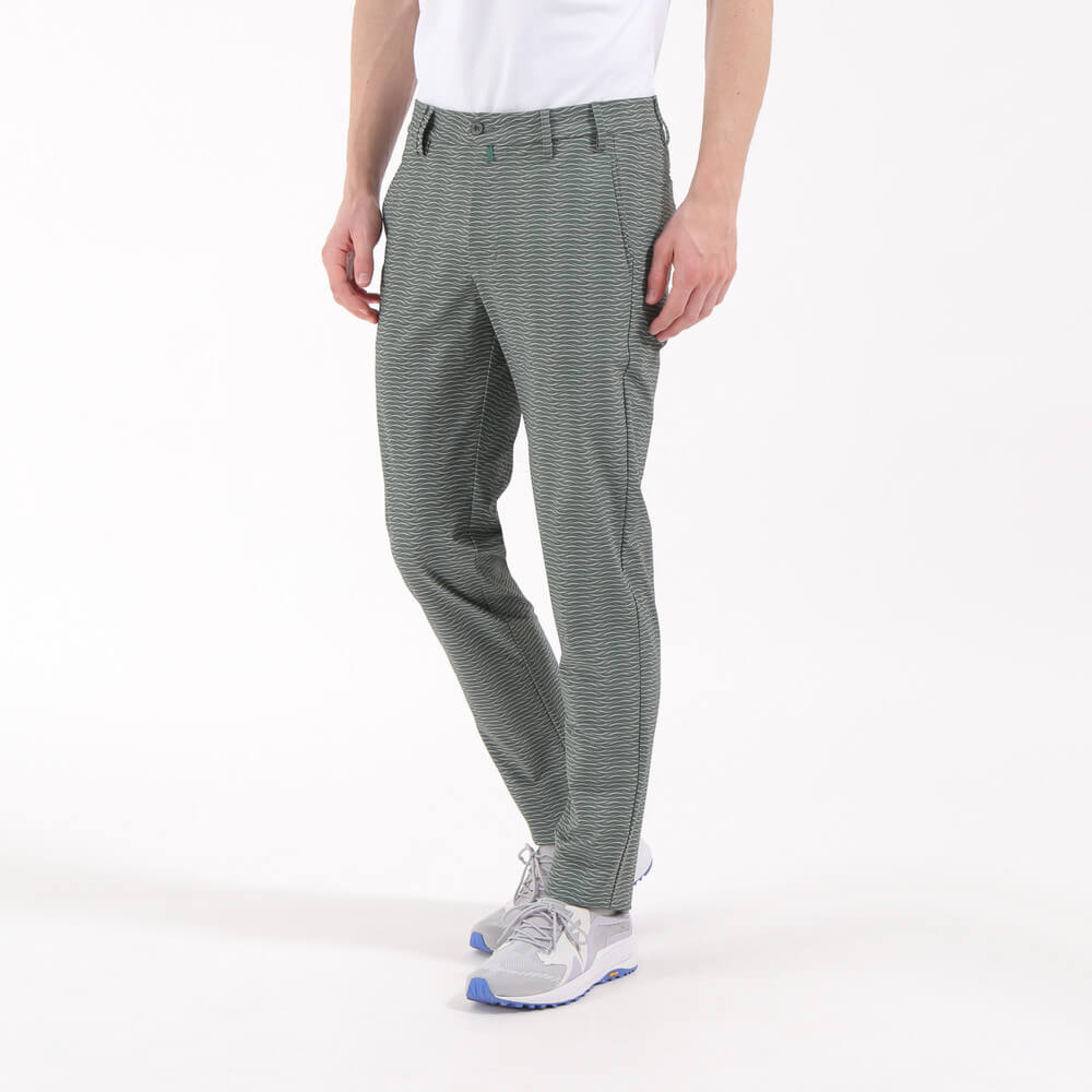 START | 4 WAY STRETCH WELT POCKET PRINTED TROUSERS - Chervò USA