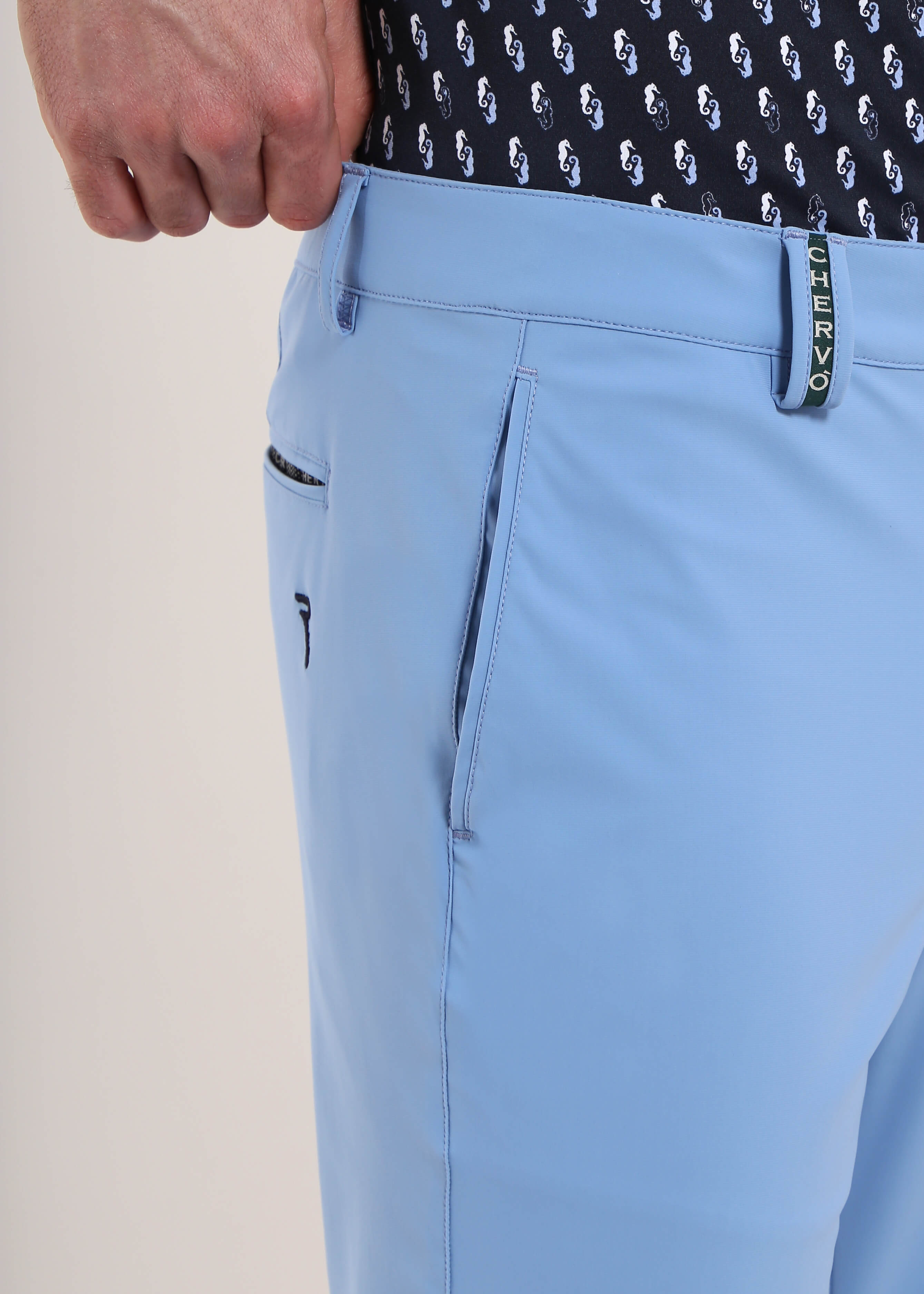 SASSETTO | FOUR WAY STRETCH WELT POCKET TROUSERS - Chervò USA